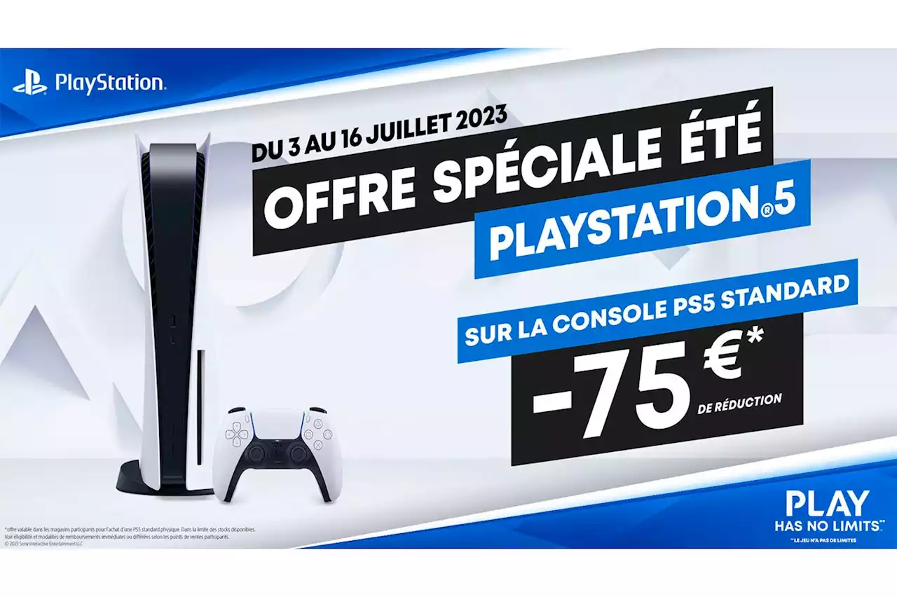 Sony baisse le prix de sa PS5 Standard durant quelques jours, c'est le moment d'en profiter !