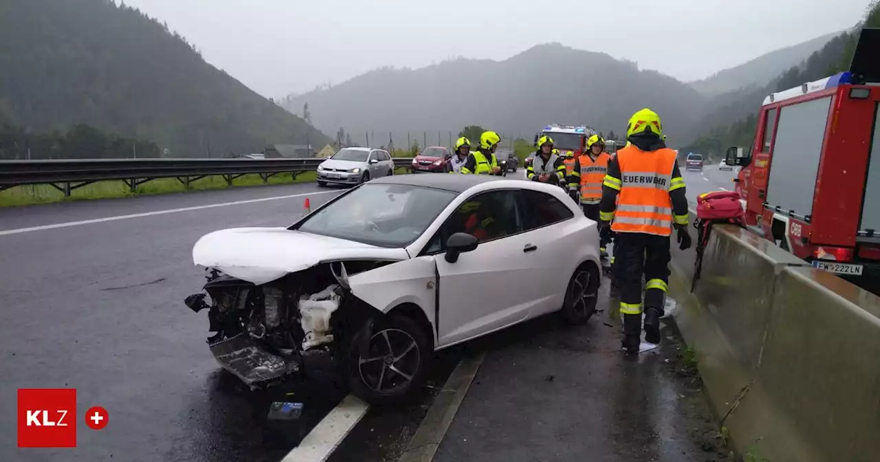 Unfall auf der S6: Lenkerin krachte kurz vor St. Michael in Mittelleitplanke