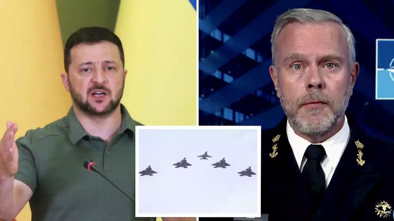 Ukraine won't be given fighter jets until after counter-offensive, NATO admiral says