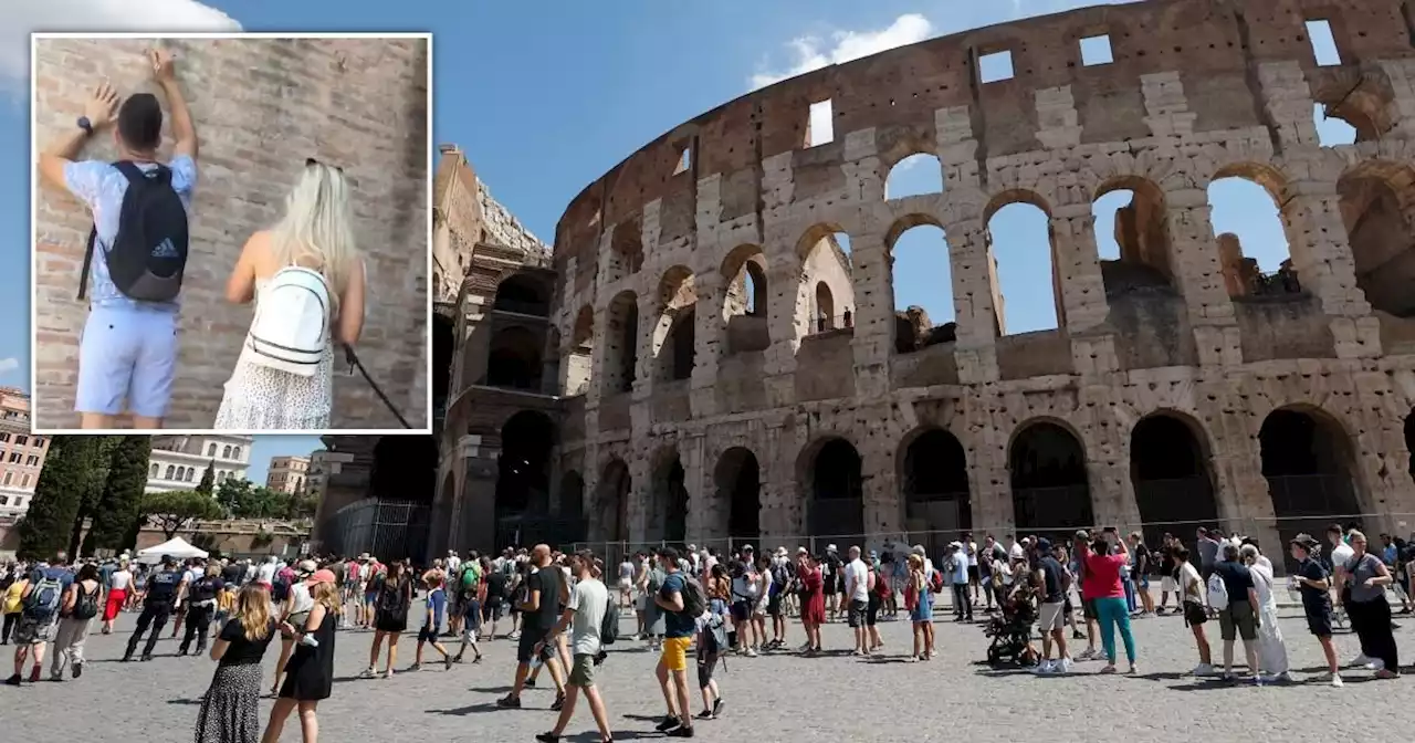 British tourist who carved name into Colosseum begs for forgiveness