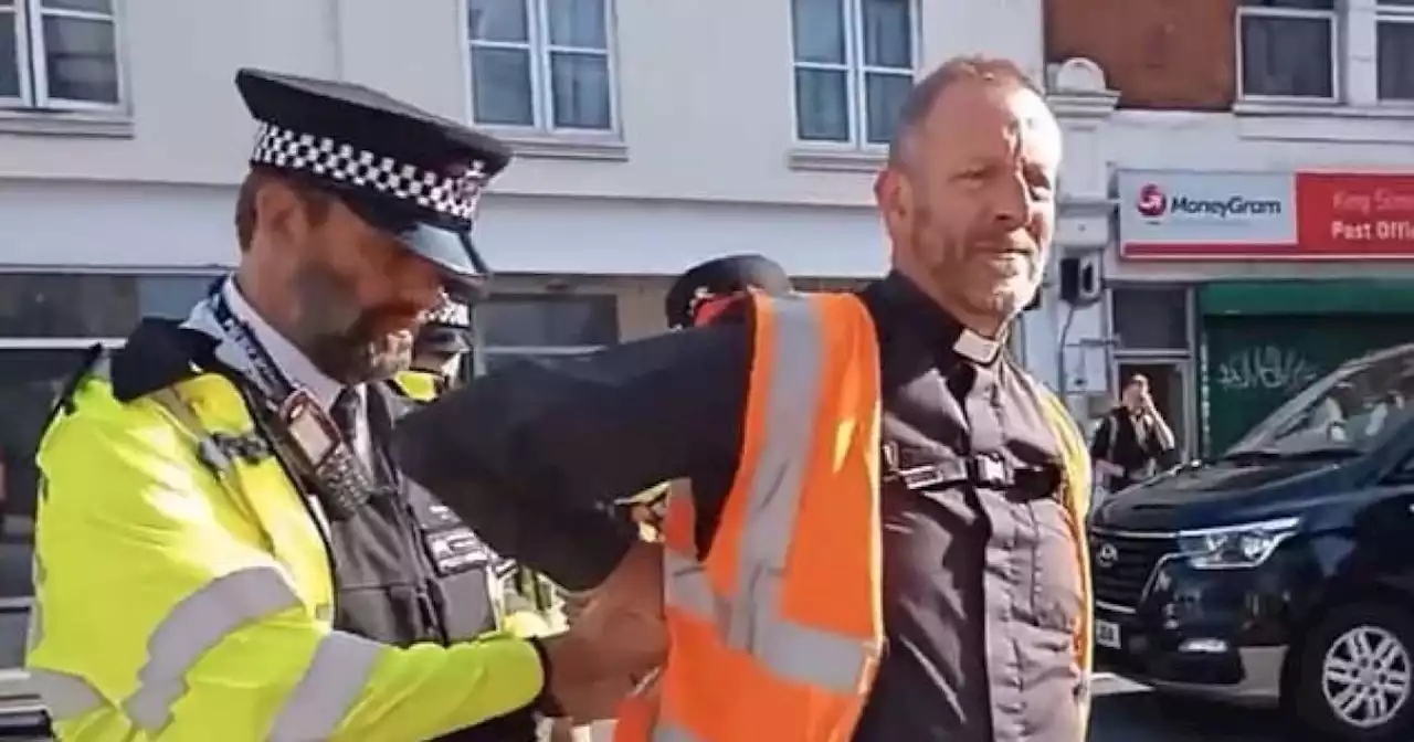 Just Stop Oil priest arrested after slow march disrupts London traffic