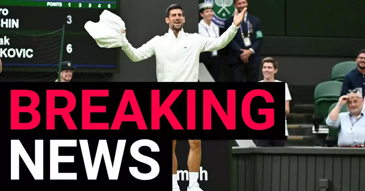 Novak Djokovic defeats Pedro Cachin to begin quest for eighth Wimbledon title