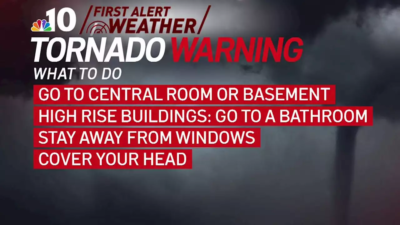 Tornado warning for Montgomery, Berks and Chester counties