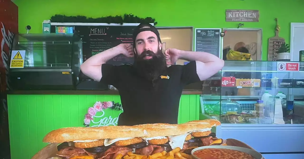 Beard Meats Food says huge café breakfast challenge 'hurt a bit'