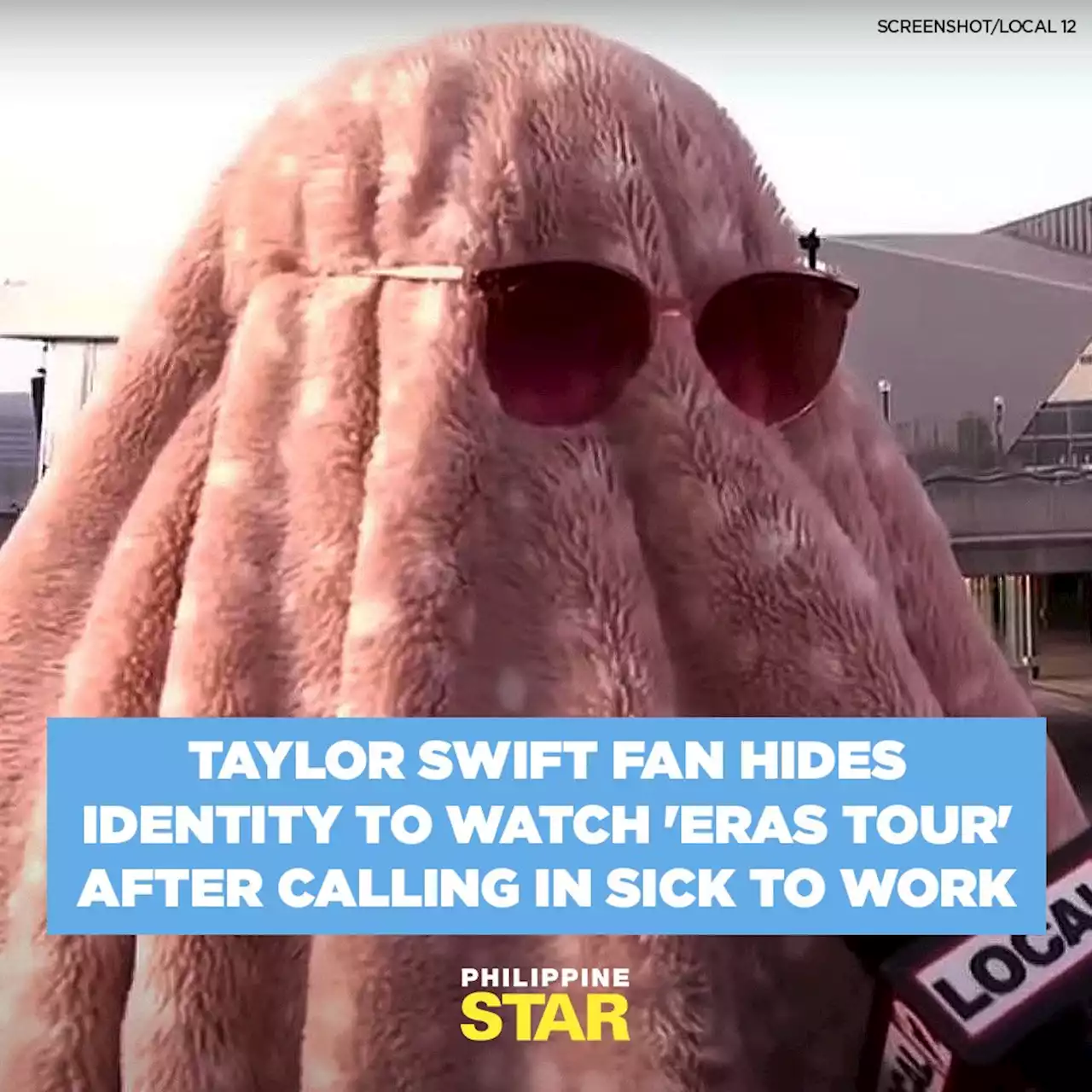 Taylor Swift fan hides identity to watch 'Eras Tour' after calling in sick to work