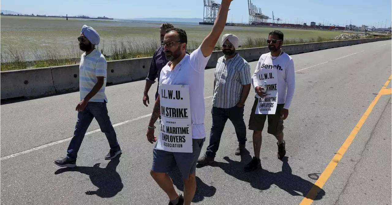 Western Canada dock workers to resume talks Monday as strike enters third day