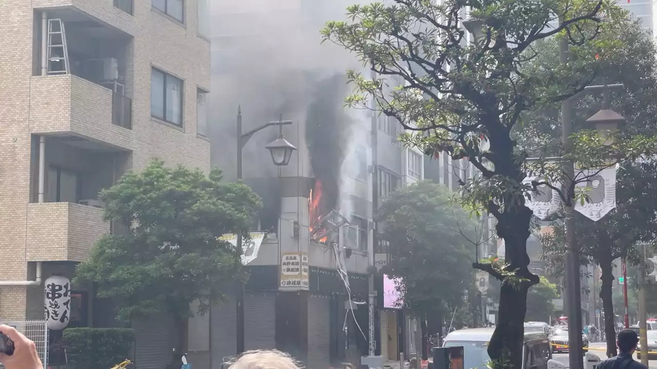 Four injured after explosion at building in Shimbashi area of Tokyo