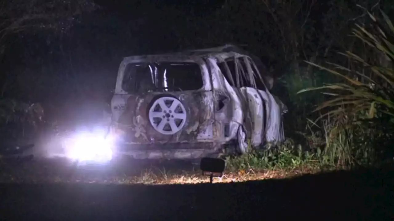 Firefighters make grim find in car set alight at tourist spot