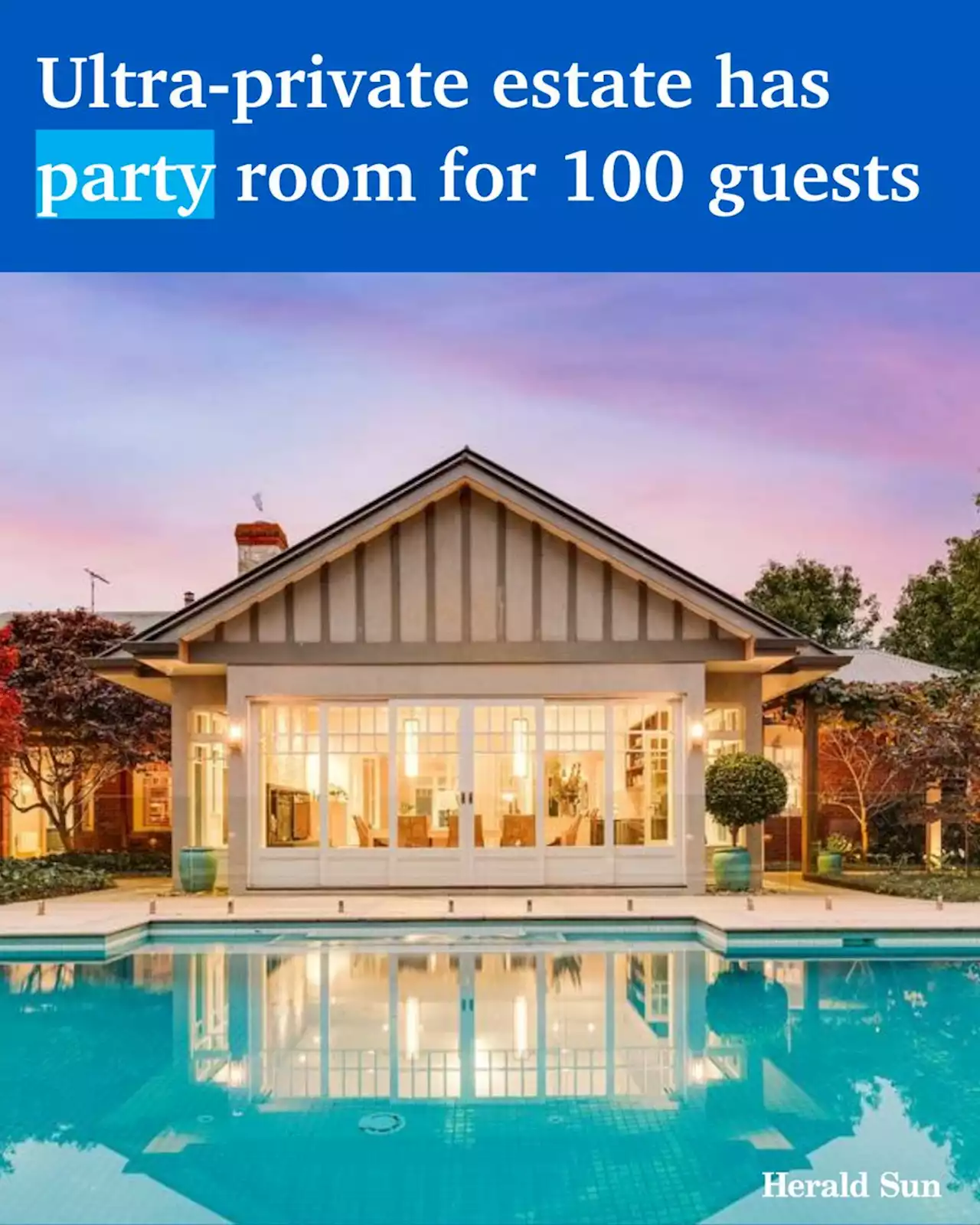 Berwick dream home has party room that hosted 100 guests - realestate.com.au