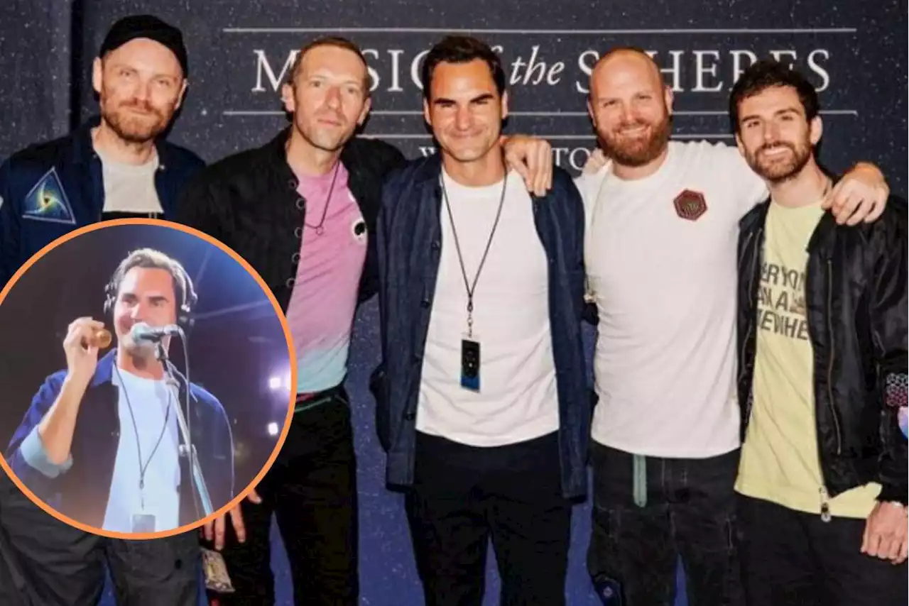 Coldplay feat... ¿Roger Federer?: el tenista sorprende en concierto de Zúrich