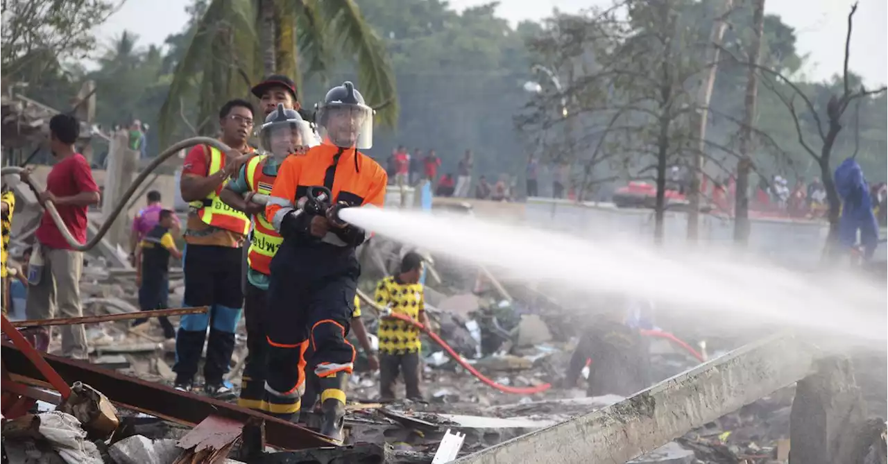 Fireworks warehouse explosion kills at least 10 people in Thailand