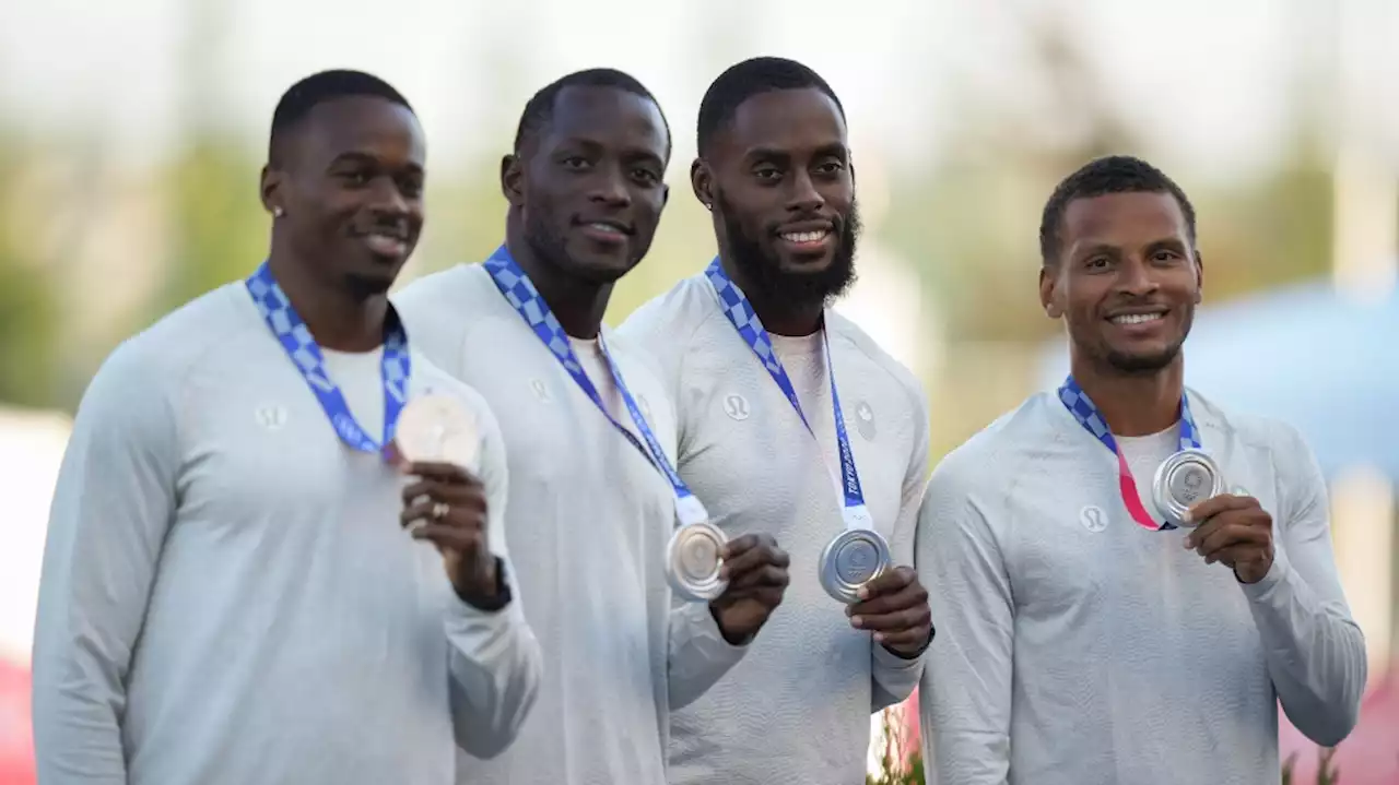 Canadian men's 4x100m relay team receives silver medals in reallocation ceremony