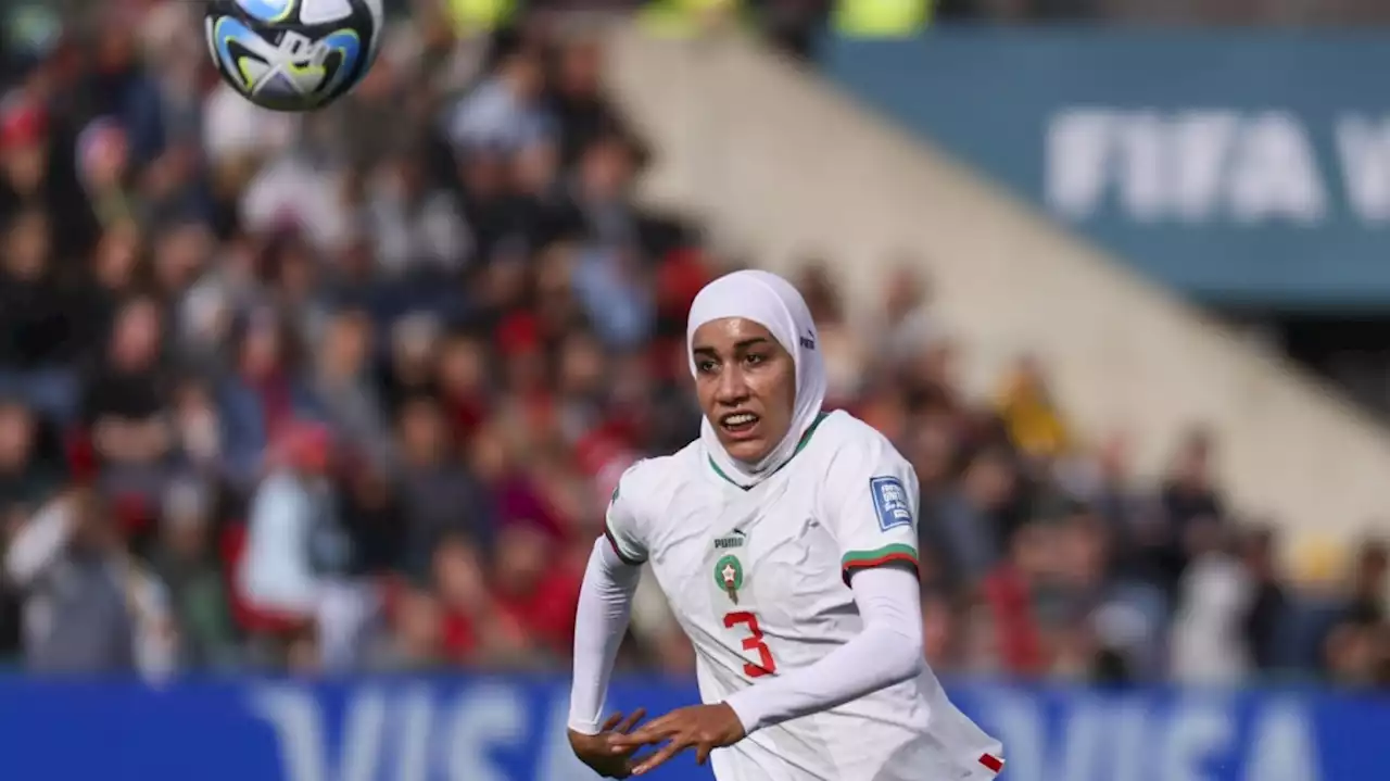 Morocco's Benzina becomes the first senior-level Women's World Cup player to compete in hijab