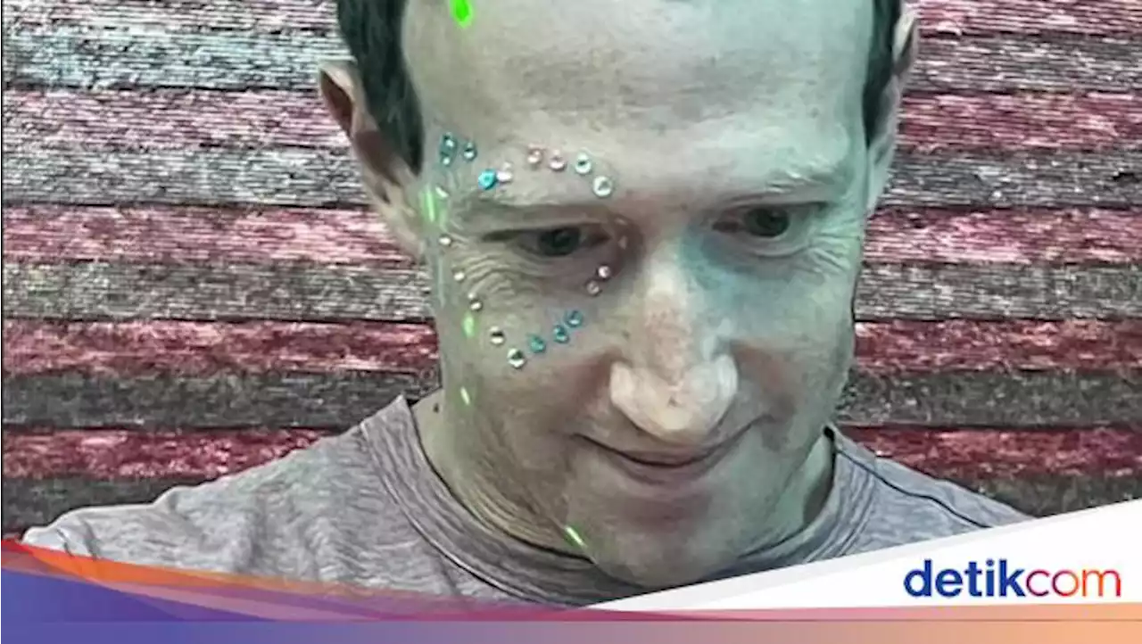 Gaya Mark Zuckerberg Nonton Konser Taylor Swift, Wajahnya Dihias Manik-manik