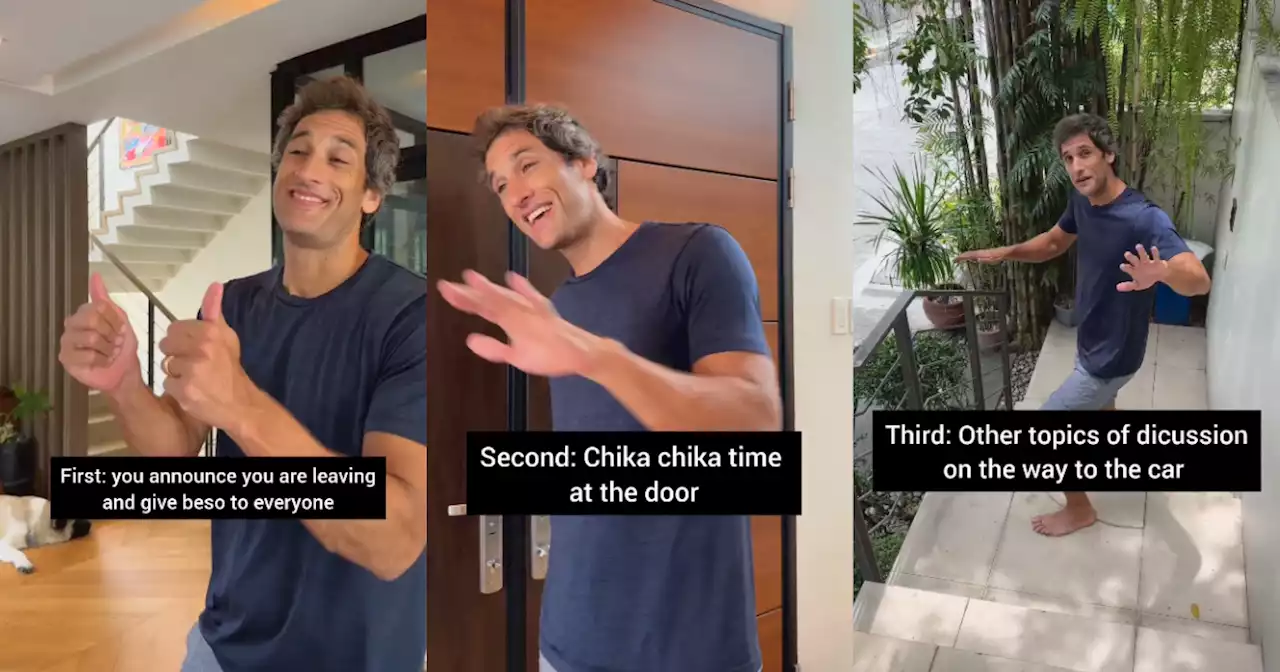 WATCH: Nico Bolzico hilariously demonstrates how to leave at a Filipino gathering