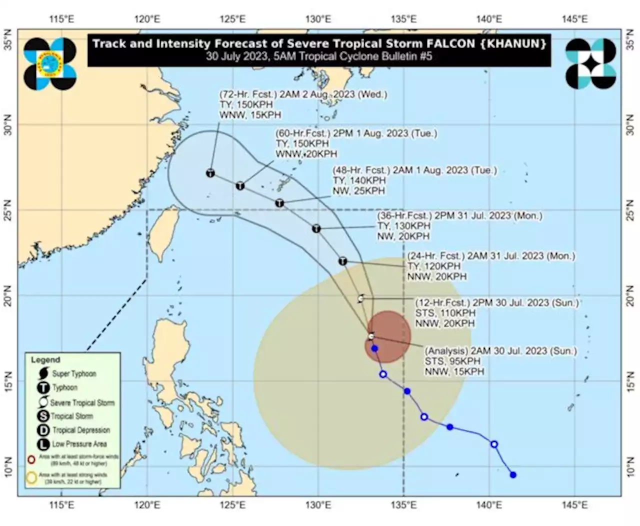 Pagasa: Falcon intensifies into severe tropical storm