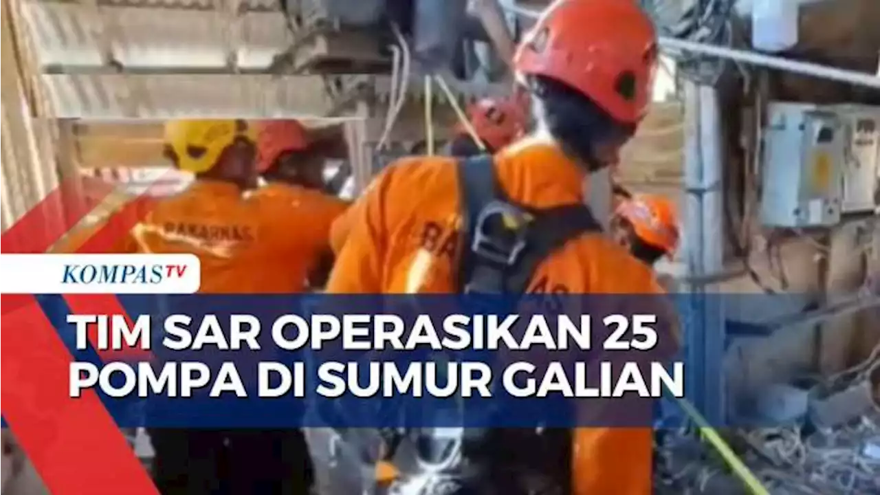 Kurangi Air di Sumur Galian, Tim SAR Operasikan 25 Pompa Air di Lokasi Tambang Ilegal Banyumas!