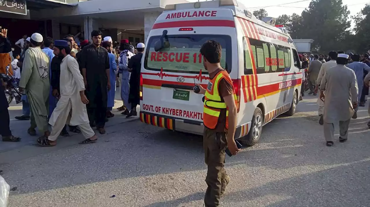 Bomb at political rally in northwest Pakistan kills at least 40 people, wounds nearly 200