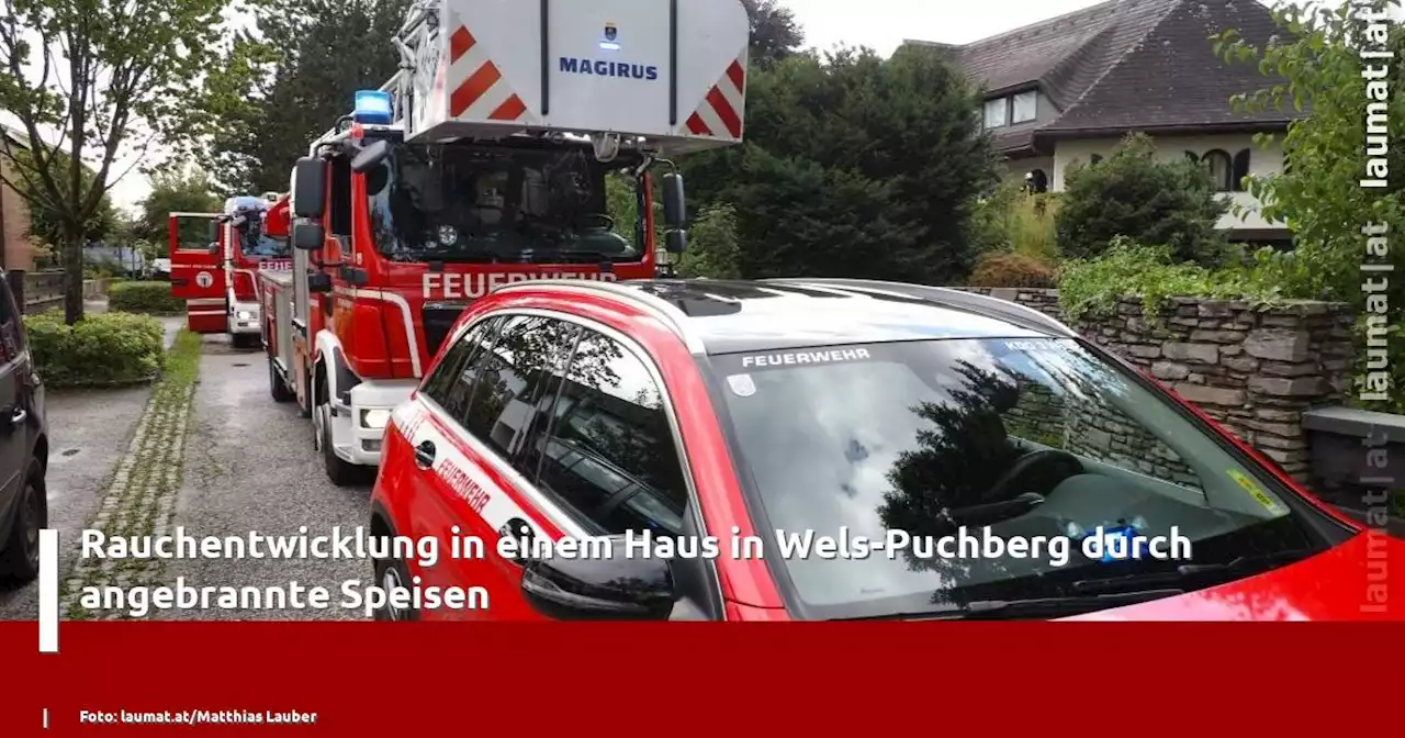 Rauchentwicklung in einem Haus in Wels-Puchberg durch angebrannte Speisen | laumat|at