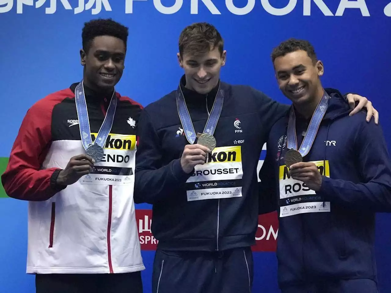 Canada's Liendo breaks own national record, wins silver in men's 100-metre butterfly