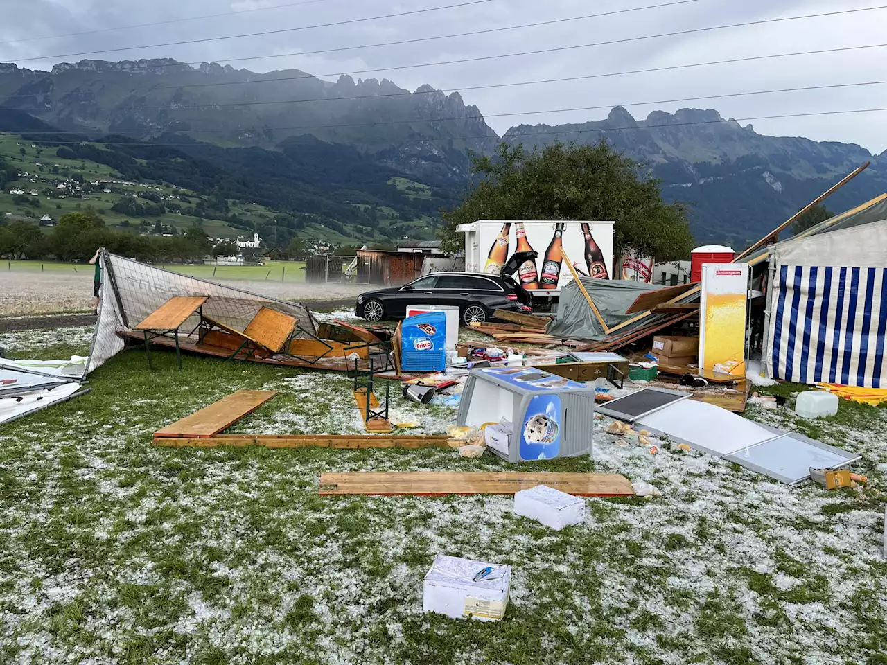 Grabs SG: Fünf verletzte Personen nach starkem Gewitter