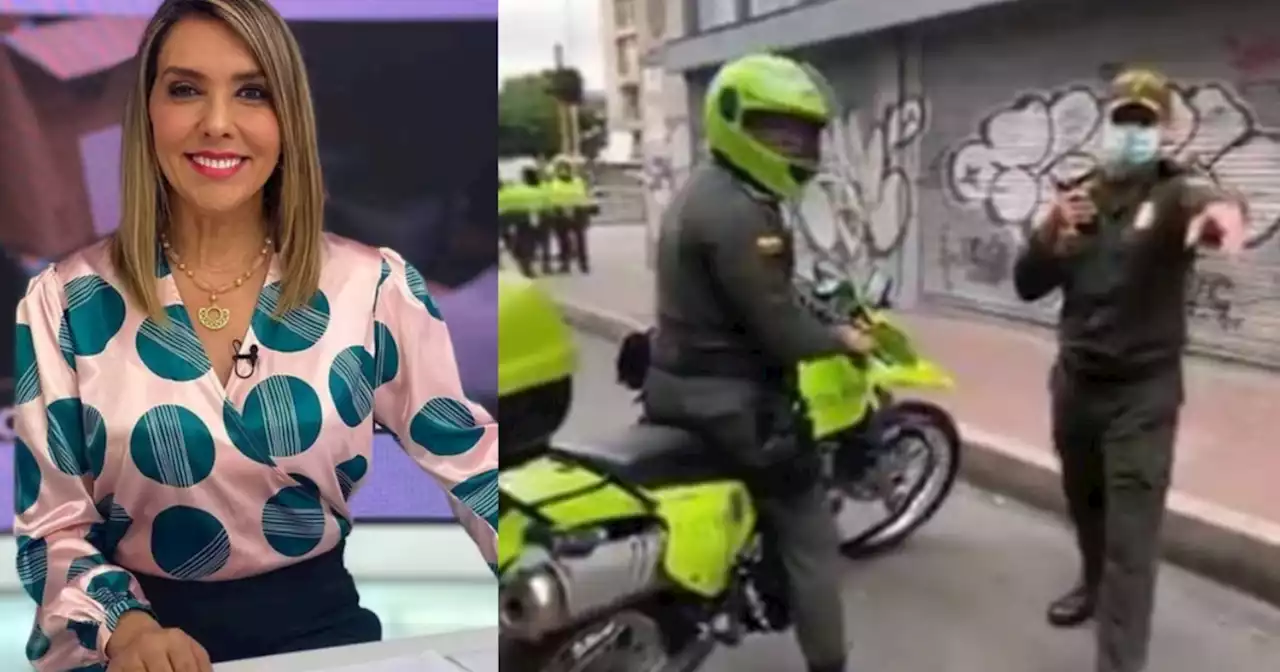 Mónica Rodríguez relató cómo fue su ‘encontrón’ con policías en moto que transitaban peligrosamente por andén