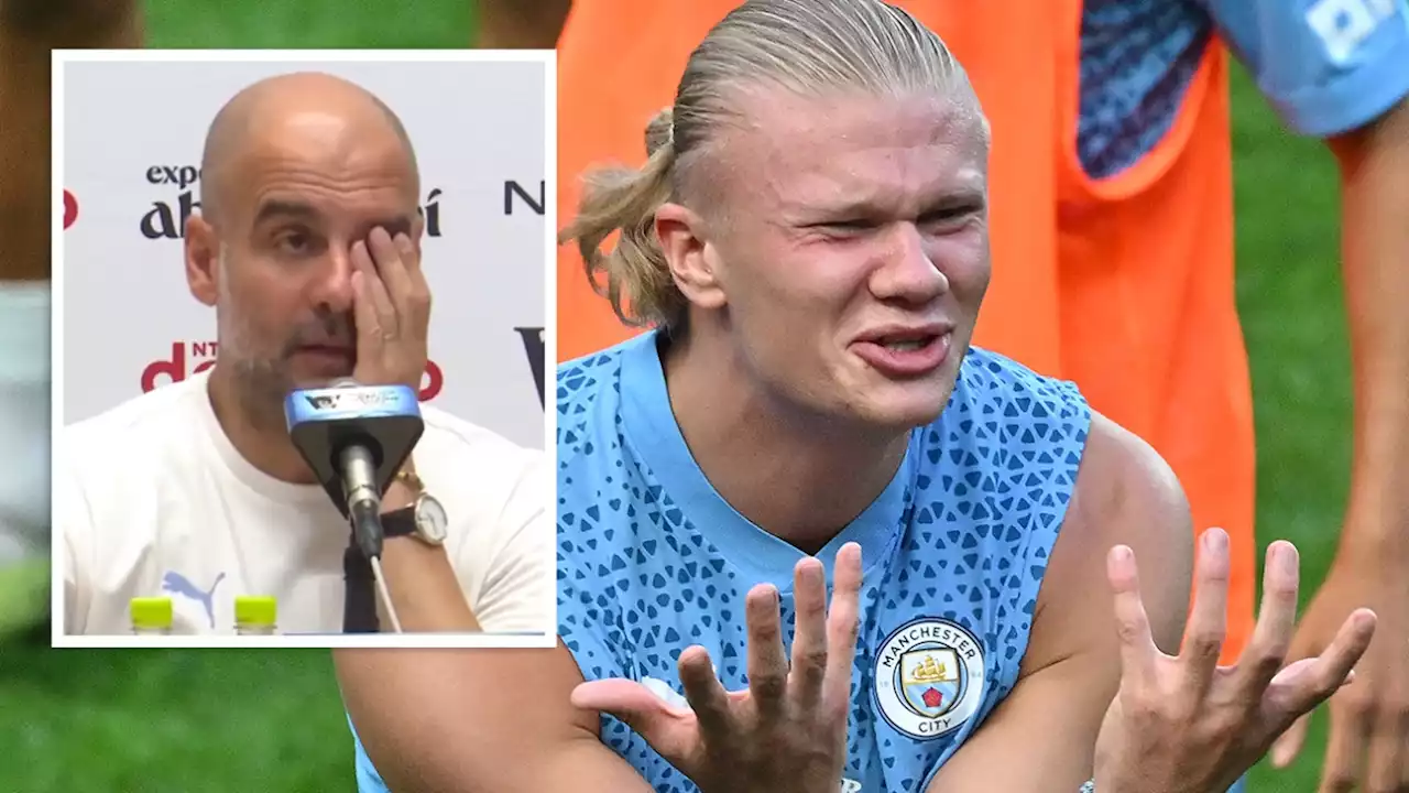 'P*****': Pep Guardiola hallucine et répond sèchement après une étonnante question sur Erling Haaland