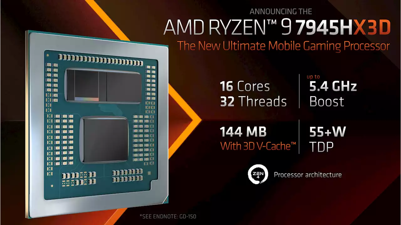 AMD brings 3D V-Cache to laptops with new Ryzen 9 7945HX3D mobile processor - SoyaCincau