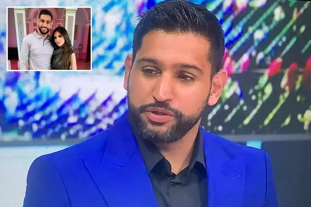 Amir Khan makes first TV appearance since sexting scandal - WITHOUT wedding ring