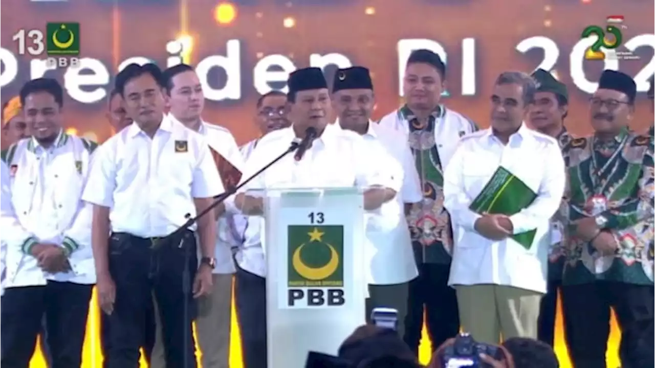 Prabowo Puji Insting Tajam Yusril: PBB Berpengalaman Dukung Capres yang Menang