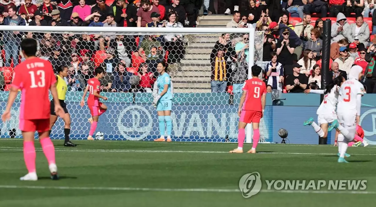 한국 여자축구, 월드컵 2차전 모로코 상대로 전반 0-1 열세 | 연합뉴스