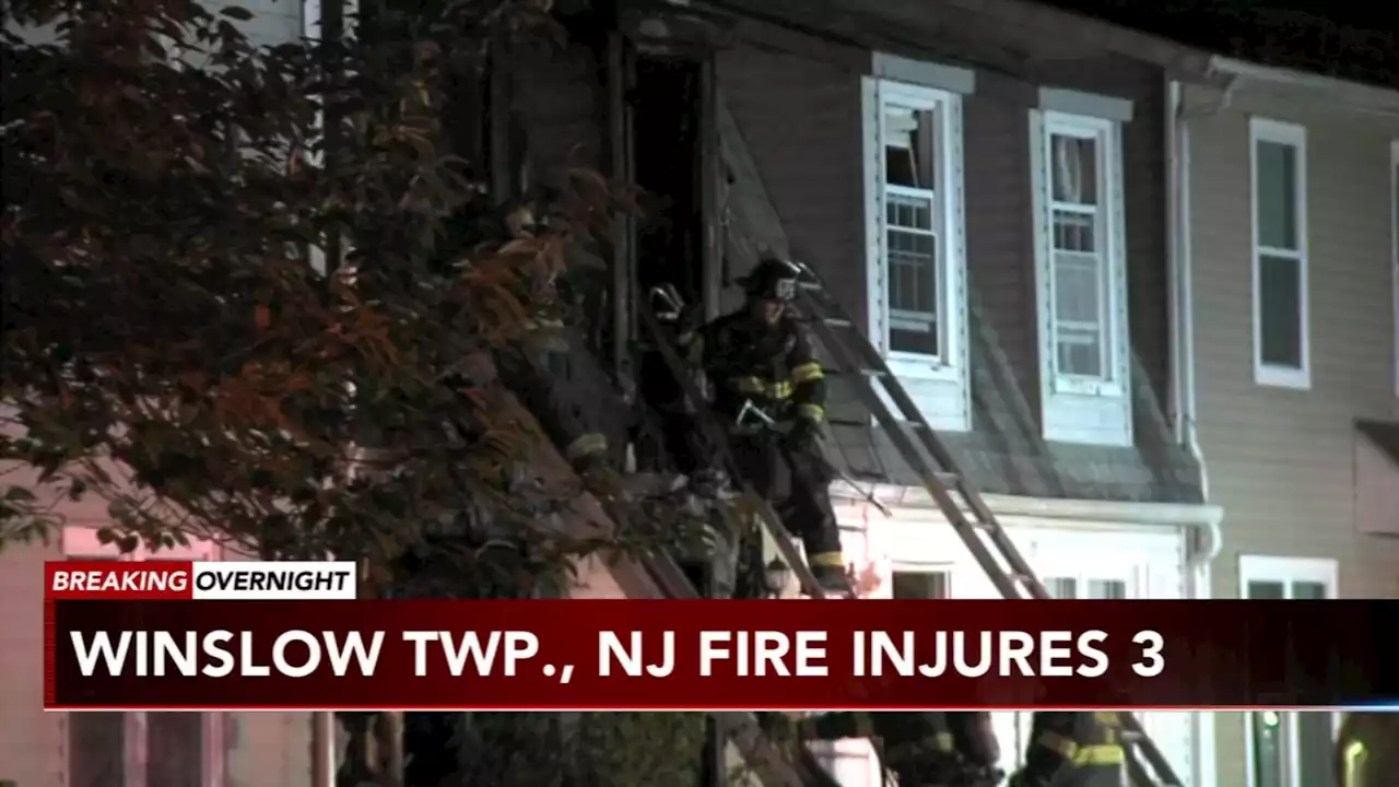 3 injured, multiple displaced in Winslow Township townhouse fire