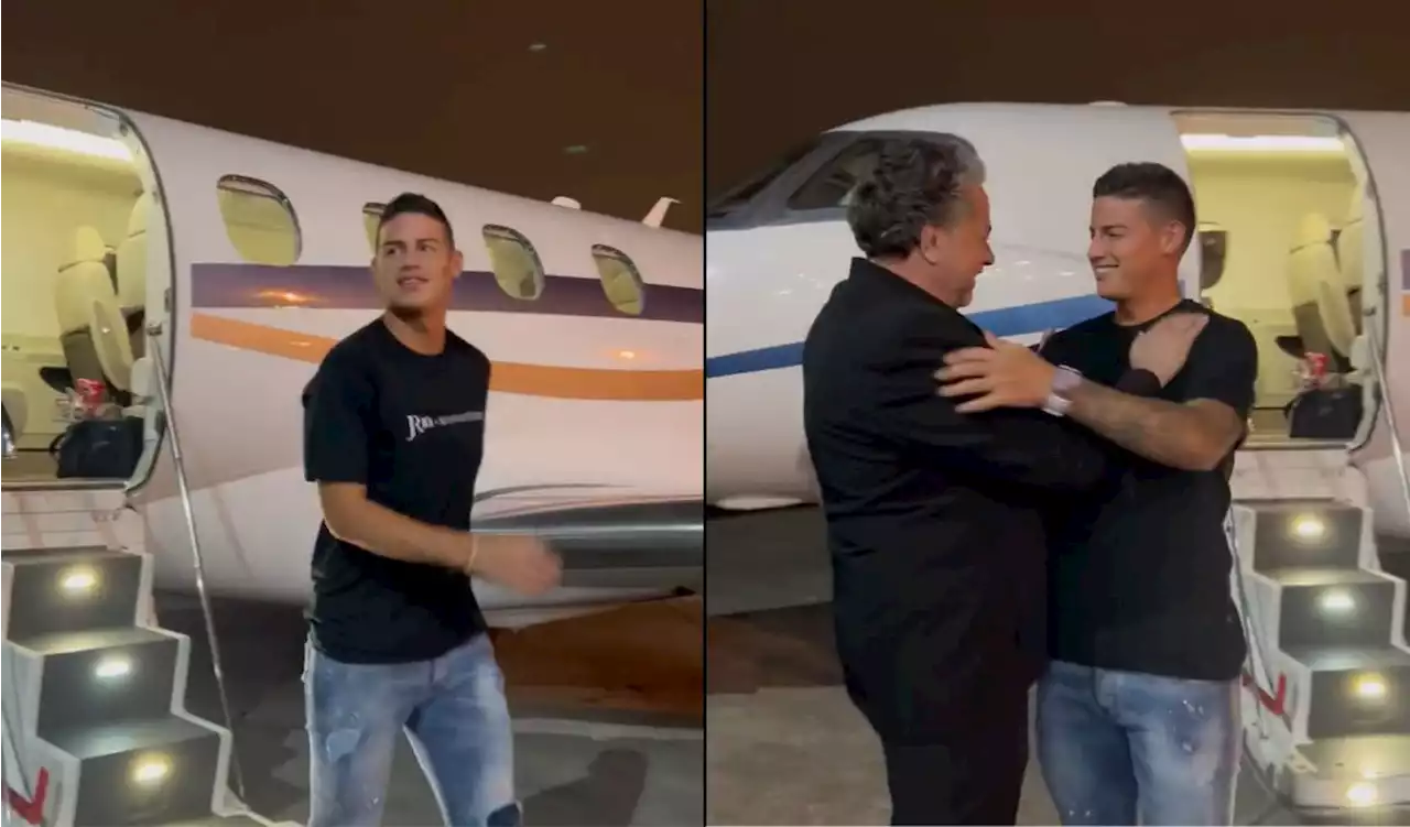 [Video] Llegó el fichaje esperado: calurosa bienvenida a James tras su llegada a Brasil