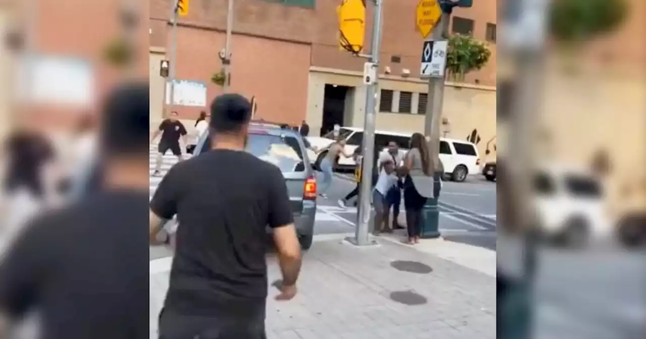 Shocking video shows car plow through packed sidewalks and bike lanes in Toronto