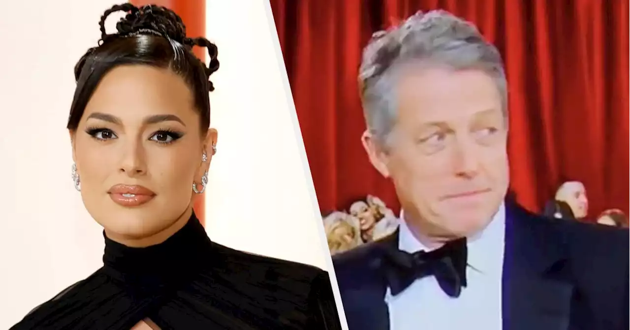 Ashley Graham Explained What Happened Right Before Her Awkward Hugh Grant Oscars Interview