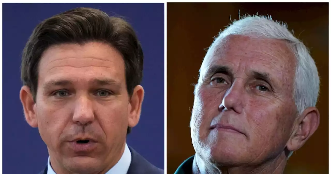 Pence dings DeSantis on super PAC coordination: 'We'll get our own bus'