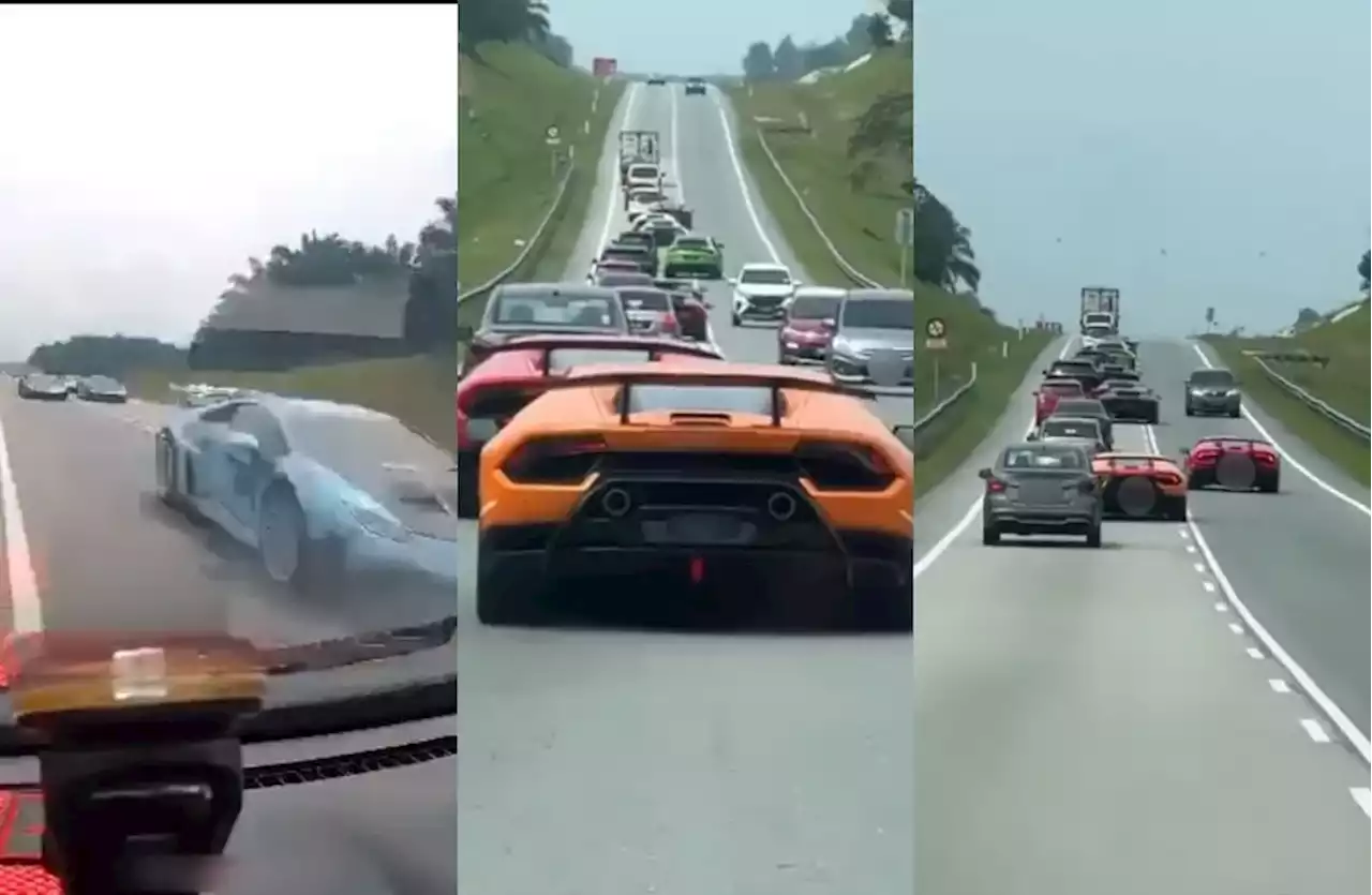 (Video) Lamborghini Drivers Caught Driving Recklessly On Johor Highway - Hype MY