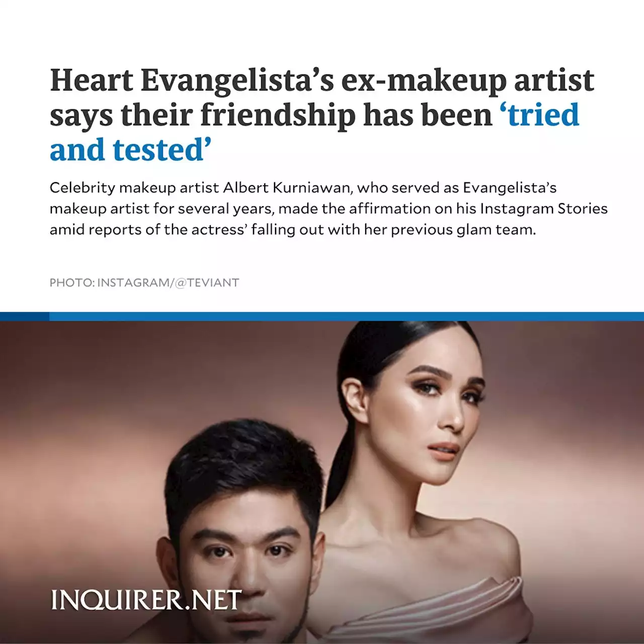 Heart Evangelista’s ex-makeup artist says their friendship has been ‘tried and tested’