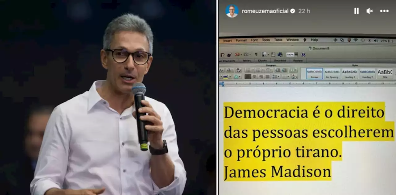 De olho em 2026, Zema investe em comunicação do governo, mas protagoniza gafes