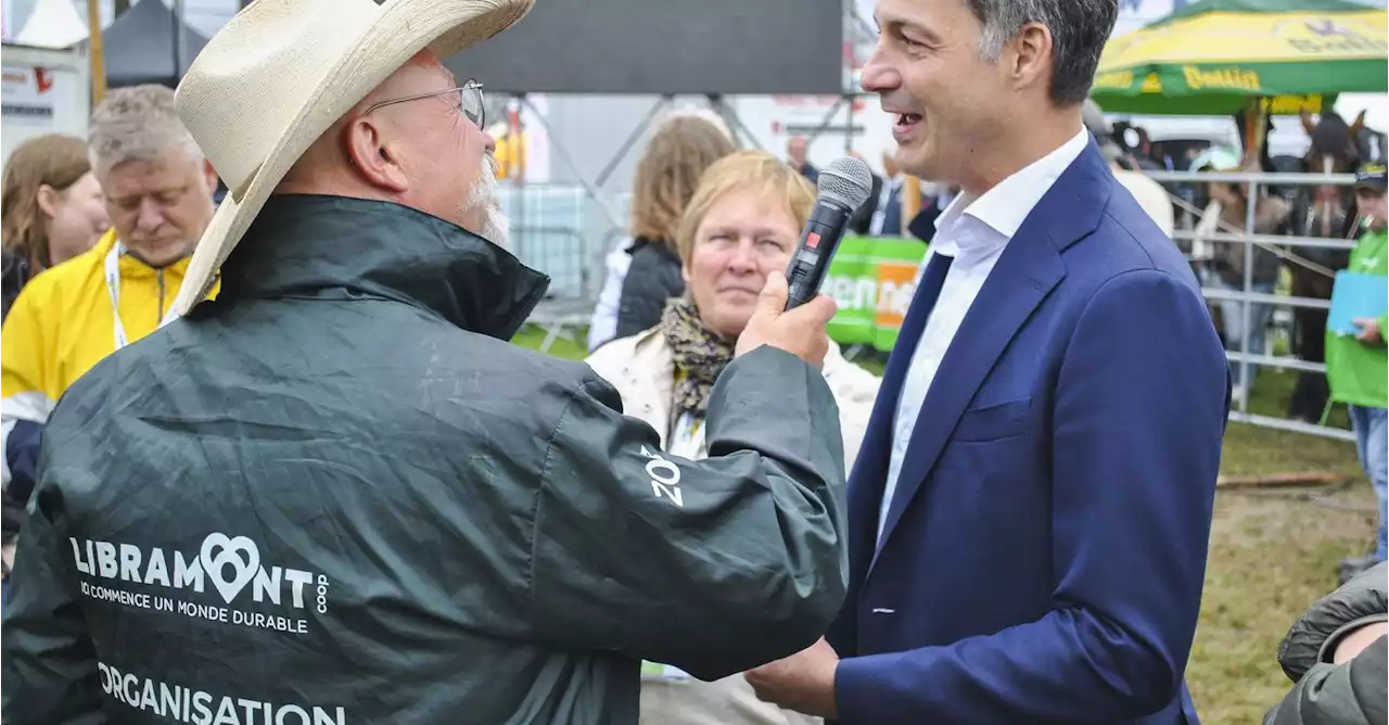 Alexander De Croo: 'Le travail de nos agriculteurs mérite d'être reconnu et valorisé'