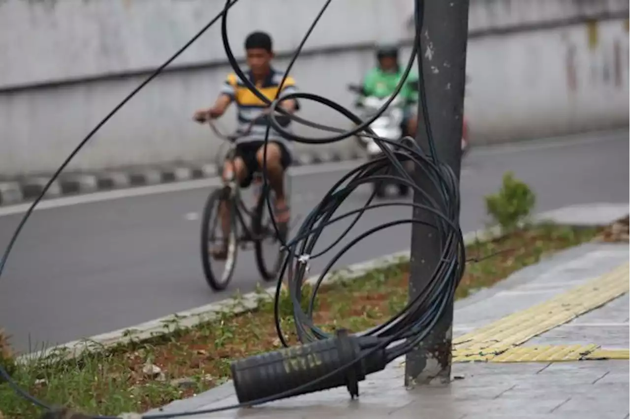 Buntut Kabel Optik Semrawut yang Timbulkan Korban, Bina Marga DKI Panggil Bali Towerindo dan Apjatel