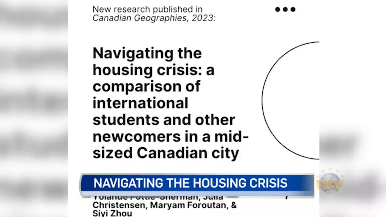 Local research dives into housing experiences of international students, newcomers