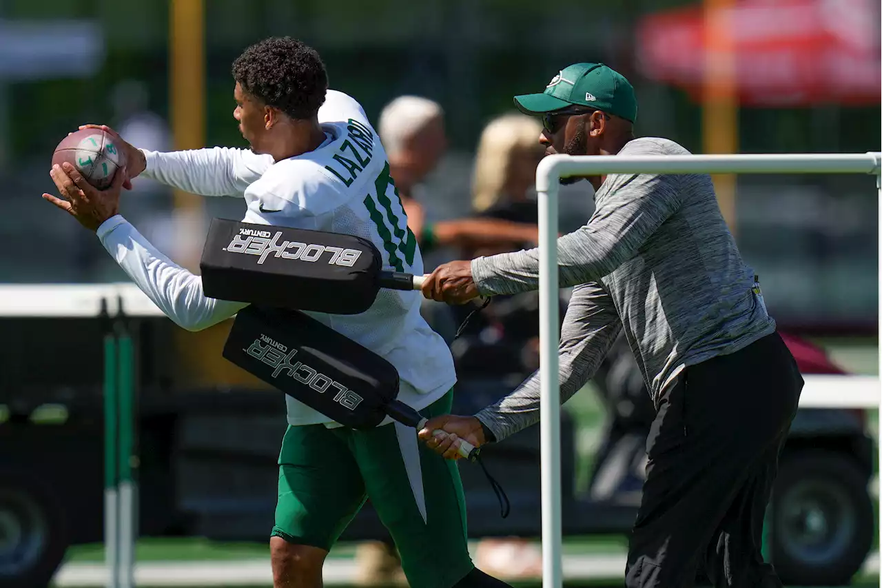 Jets’ Allen Lazard returns to practice, makes play of the day with touchdown catch