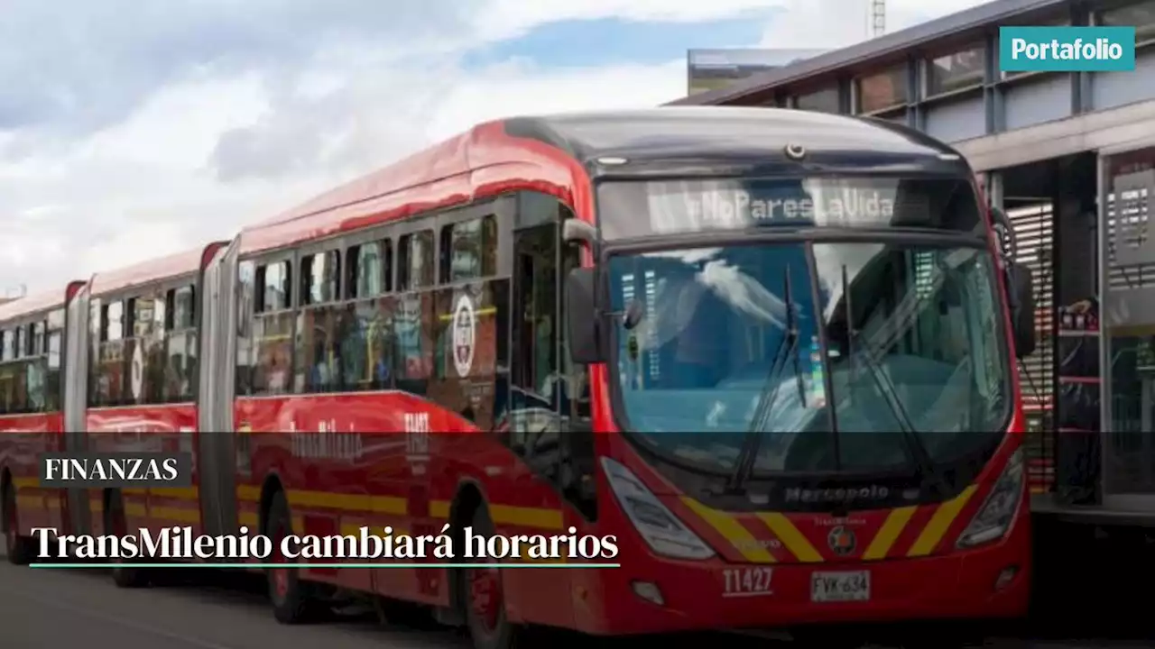 TransMilenio cambiará horarios en algunas de sus rutas