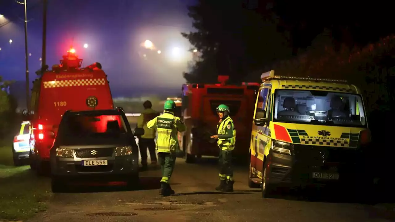 Explosion vid villa i Danderyd