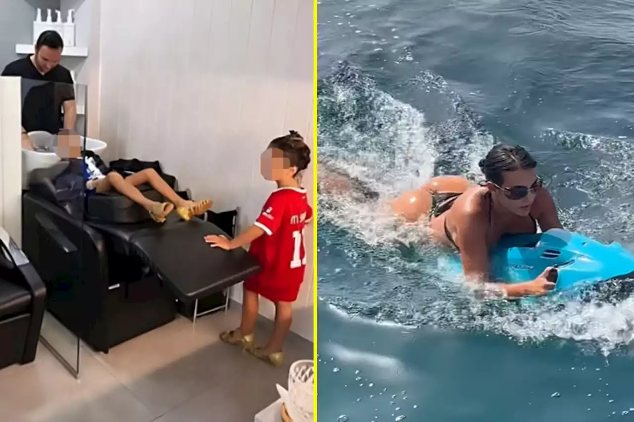 Ronaldo’s daughter spotted in Salah Liverpool shirt in Rodriguez's holiday snaps