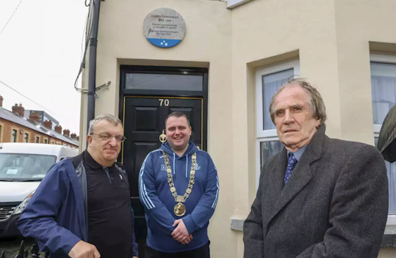 Dublin City Council unveils plaque to James Connolly at his former Ringsend home