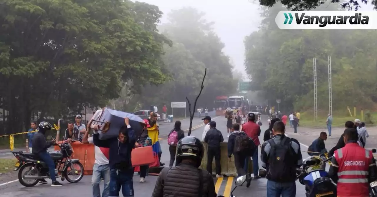 Buscarán solución jurídica para intervenir vía por la que se protesta este lunes en Santander