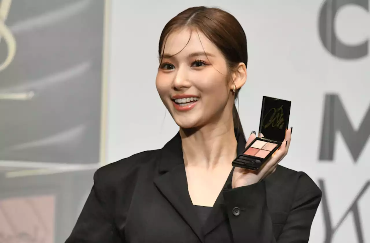 Twice’s Sana Does Power Dressing for YSL Beauty Event in Japan