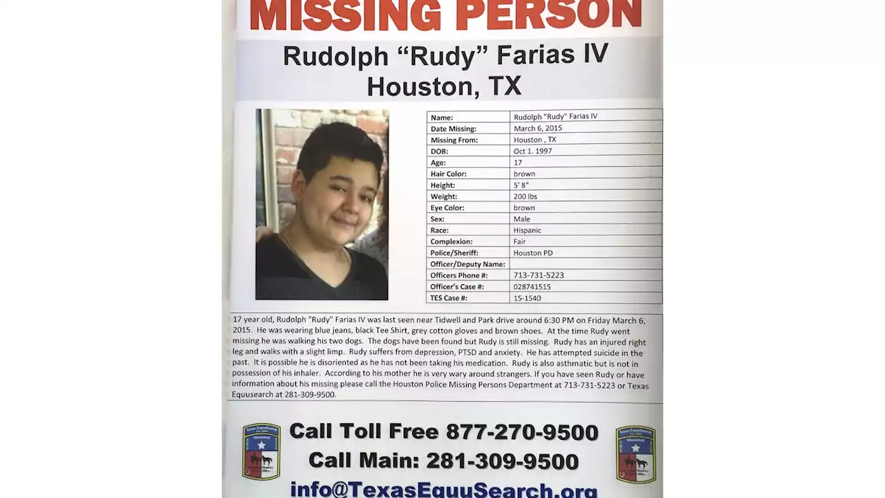 A Texas man who went missing as a teen in 2015 has been found alive, his family and police say